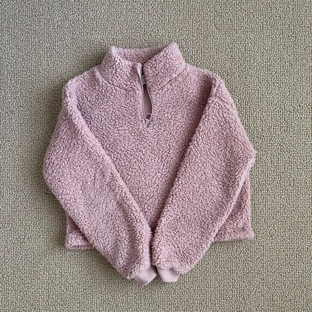 Love Tree pullover sweater with zipper in medium